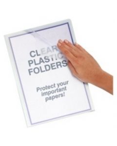 Q-Connect L-Type Document Folder Cut-Flush  A4 Clear   KF24002