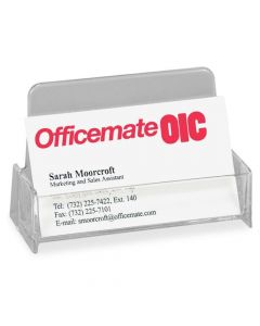 OIC Business Card Holder Clear 97832