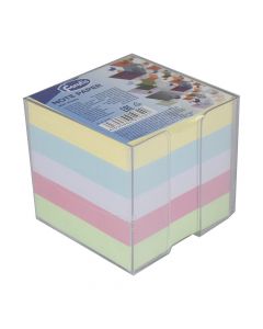 Forofis Cube Holder with Coloured Notes 90 x 90mm 800sht   91032