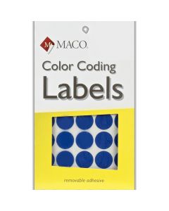 Maco Label Color Coding  3/4 in Diameter  Dark Blue         MR1212-11
