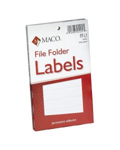 Maco File Folder Label  White    FF-L1