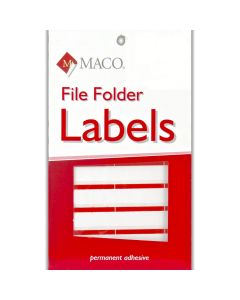 Maco File Folder Label  Red      FF-L2