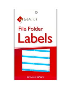 Maco File Folder Label Light Blue     FF-L4