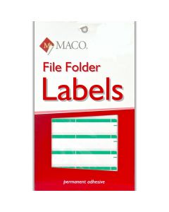 Maco File Folder Label  Green       FF-L6