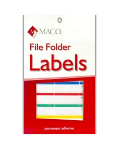 Maco File Folder Label  Assorted Colour      FF-LA1