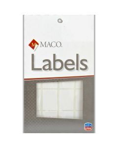 Maco Label  7/8 in x 1 1/4 in  White            MS-1420