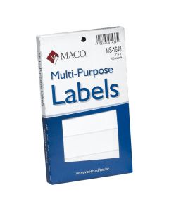 Maco Label  1 in x 3 in   White            MS-1648