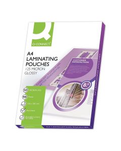 QConnect A4 Laminating Pouches 5Mil (125 microns) KF04116