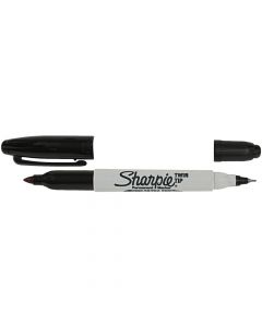 Sanford Sharpie Marker Permanent Twin Tip Black       32001