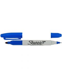 Sanford Sharpie Marker Permanent Twin Tip Blue       32003