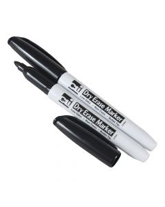 CLi WhiteBoard Marker Black Non Toxic Bullet tip  Slim Design 47320