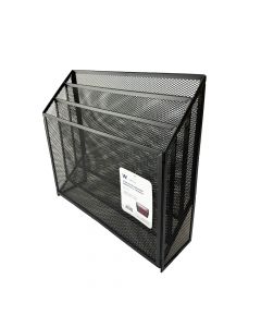 Merangue Desk Organiser 3Tier Mesh Black  12271