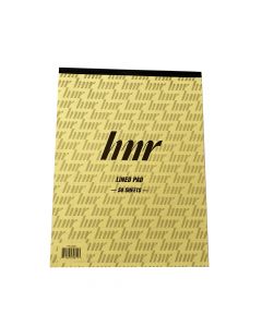 HNR  Ruled Pad Letter Size  Yellow  (50 sheets)