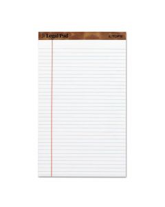 Tops Ruled Pad  8.5 x 14 Legal    White         7573 (50 sheets)