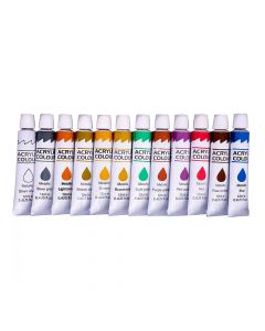 Centrum Acrylic Paint set/12 12mlin Metal tube  80225