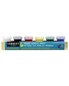 Sargent Art Primary Acrylic Paint Set 6 tubs (22ml) 66-5420