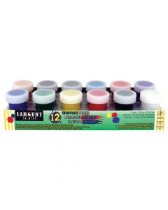 Sargent Art Washable Classic Primary Paint Set 12 tubs (22ml)   66-5618