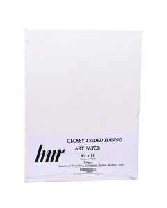HNR Paper  Hanno Art Gloss C2S Letter SIze White   200gsm ea-pk/50