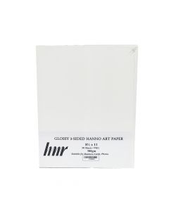 HNR Paper Hanno Art C2S Gloss  Letter Size  White   300gsm ea-pk/50
