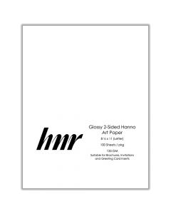 HNR Paper HannoArt Gloss C2S  Letter Size  White  135gsm ea-pk/100