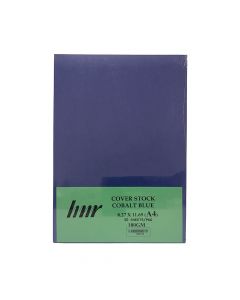 HNR Cover Stock Paper 8.27 x 11.70 (A4) Cobalt Blue  180gsm ea-pk/50 1101199
