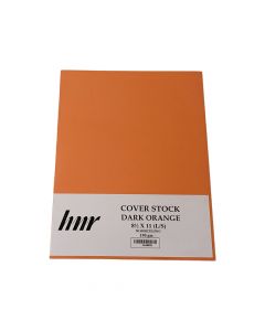 HNR Cover Stock Paper Letter Size  Dk Orange 190gsm ea-pk/50  1100652