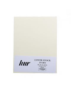 HNR Cover Stock Letter Size  (8 in x 11 in) ) Ivory 190gsm ea-pk/100 1100644