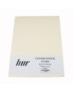 HNR Cover Stock Paper Letter Size Ivory  190gsm pk/50 1100722