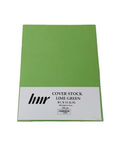 HNR Cover Stock Letter Size  (8 in x 11 in)   Lime Green  180gsm ea-pk/50 11053