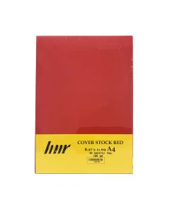 HNR Cover Stock Paper  8 .27 x 11.7  Red 180gsm ea-pk/50