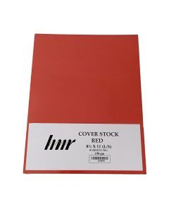 HNR Cover Stock 8.5 in x11 in  (Letter) Red  190gm ea-pk/50 1100646