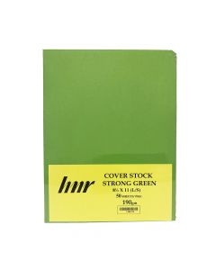 HNR Cover Stock Paper  8 1/2 x 11 Letter Size Strong Green  190gsm ea-pk/50