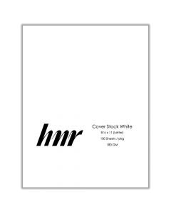 HNR Cover Stock 8.5 in x11 in  (Letter) White  180gsm ea-pk/100  1100068