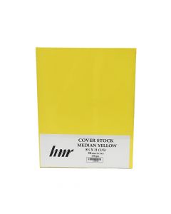 HNR Cover Stock Paper 8.5 in x 11 in  Median Yellow 190gsm ea-pk/50 1100728
