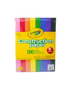 Crayola Construction Paper 96sht 8 colours  993000