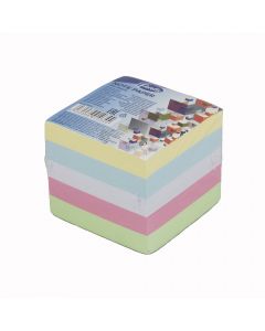 Forofis Refill for Cube Paper Note Holder  5 Pastel Colours 800shts 91034