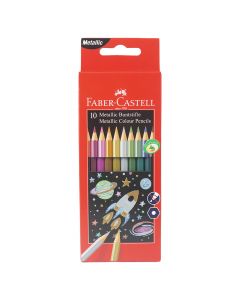 Faber Castell Metallic Colouring Pencil Set/10  201583