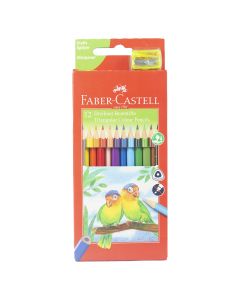 Faber Castell Colouring Pencil Set/12 with Sharpener  120523