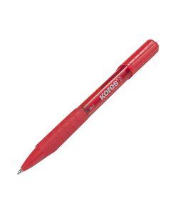 Kores Retractable Ball Point Pen Fine Red 0.7mm 38631