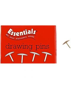 Essentials Drawing Pin (Brass)     34241/26321  ea-pk/100