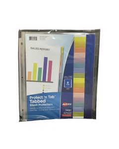Avery Sheet Protector Index 8-Tab Clear   74161