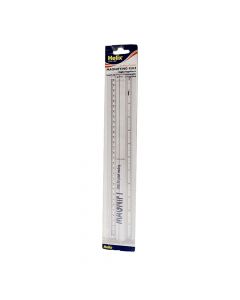 Helix Ruler  12 inch  Clear Magnifying    L30010
