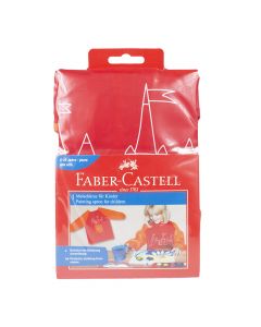 Faber Castell Art Smock for Children Ages 6-10yrs Red   201204