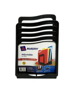 Avery Sorter with 5 Adjustable Slots   Black  73523