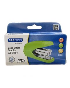 Rapesco Stapler Less Effort X5-25ps Green     1395