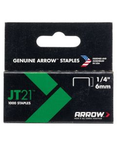Arrow Staples   JT-21   1/4 in ea-bx/1000