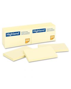 Highland Sticky Note 3 x 5  Yellow    6559YW per pad