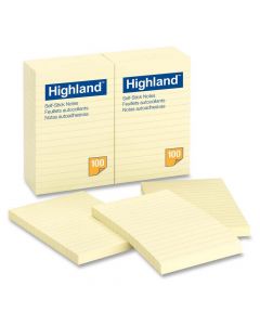 Highland Sticky Note 6 x 4  Yellow  6609 per pad