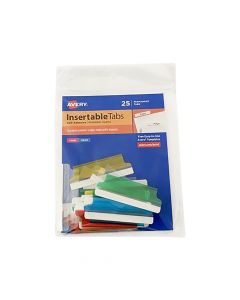 Avery Adhesive Insertable Tab 2 in  Assorted Colour 16239 ea-pk/25
