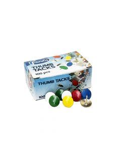 Forofis Thumb Tack (Drawing Pins) Assorted Colours 91363
